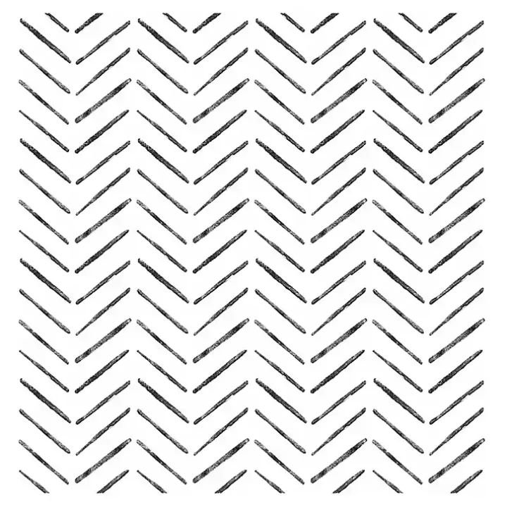 Black & White Chevron Peel & Stick Wallpaper