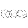 Black Abstract Circle Chain Wall Plaque
