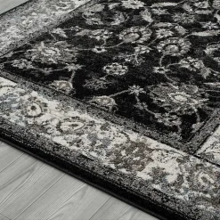 Black Alex Area Rug, 5x7