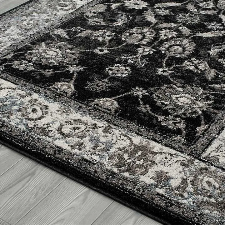 Black Alex Area Rug, 5x7