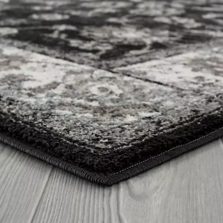 Black Alex Area Rug, 5x7