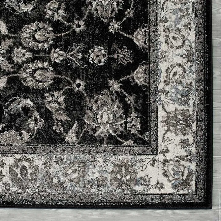 Black Alex Area Rug, 5x7