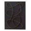 Black and Gold Abstract Wall Plaque