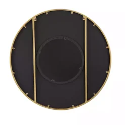 Black and Gold Double Ribbed Wall Mirror