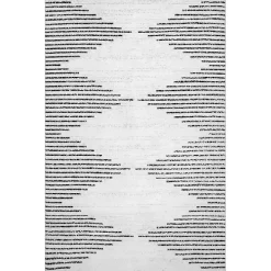 Black and Ivory Diamond Washable Runner