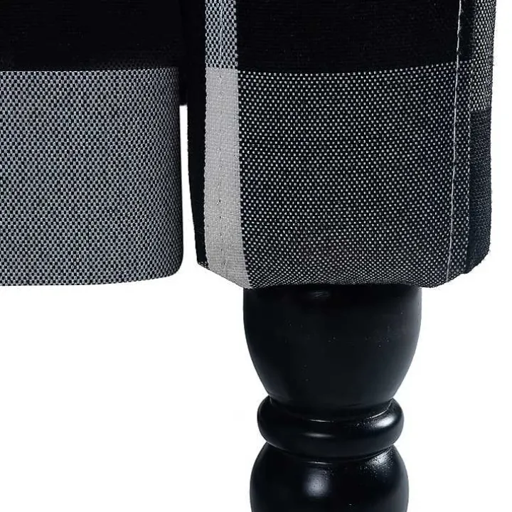 Black and White Buffalo Check Recliner