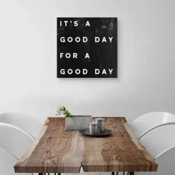 Black and White It’s a Good Day Canvas Art Print