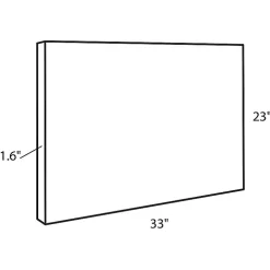 Black and White Snow Day Framed Canvas Art Print