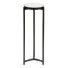 Black Angular Marble Accent Table