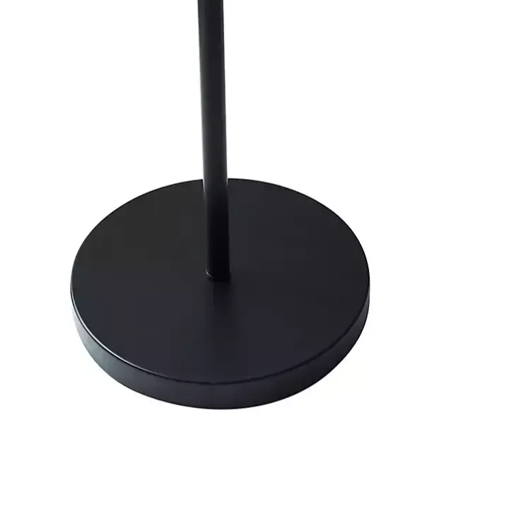 Black Arched Cone Shade Floor Lamp