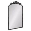 Black Arendahl Arched Mirror, 19x31 in.