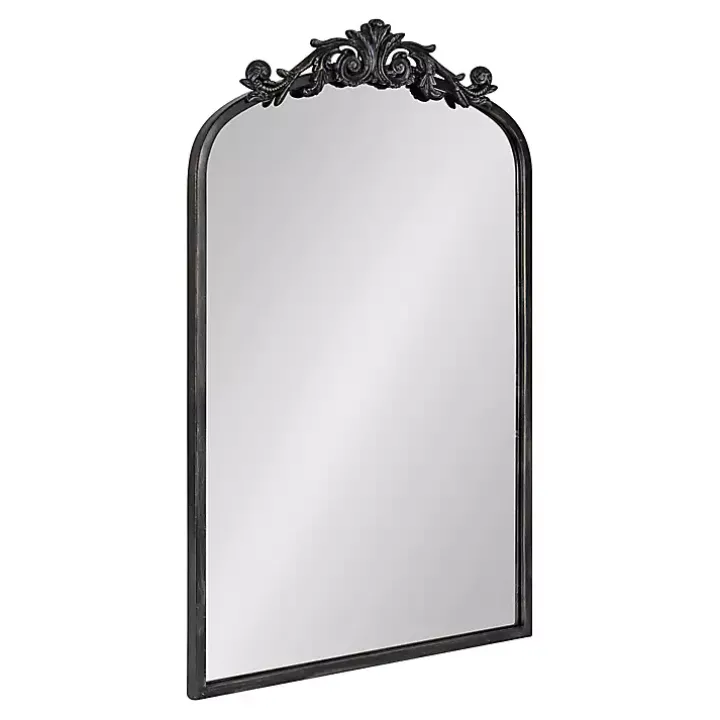 Black Arendahl Arched Mirror, 19x31 in.