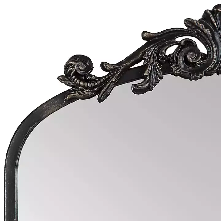 Black Arendahl Arched Mirror, 19x31 in.