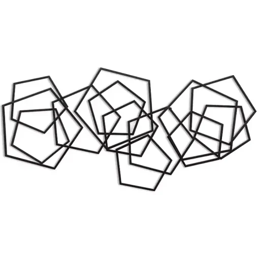 Black Astraga Pentagon Plaque