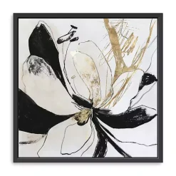 Black Bloom II Framed Canvas Art Print