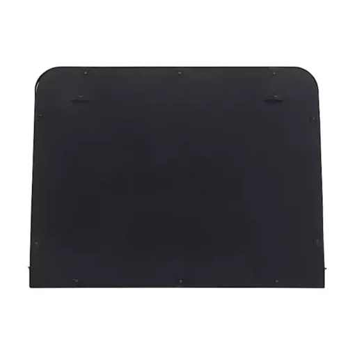 Black Brown Metal Shelf Horizontal Wall Mirror