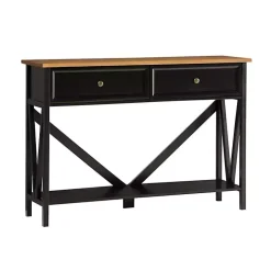 Black Cara Console Table