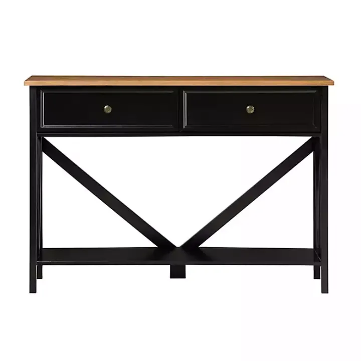 Black Cara Console Table