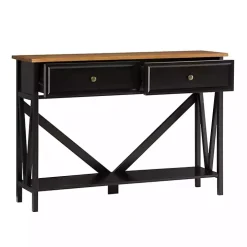 Black Cara Console Table
