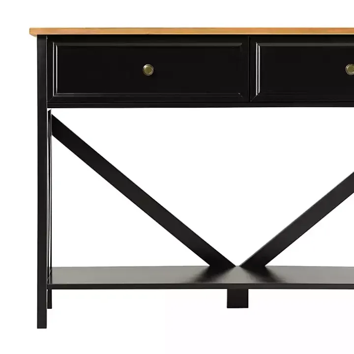 Black Cara Console Table