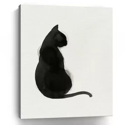 Black Cat Canvas Art Print