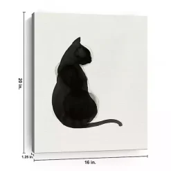 Black Cat Canvas Art Print