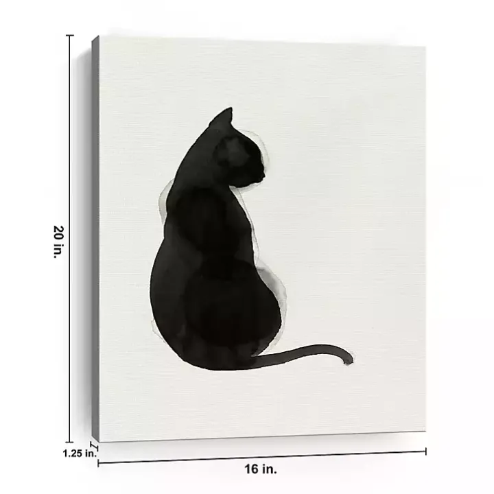 Black Cat Canvas Art Print