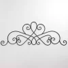 Black Curved Scroll Wall Plaque