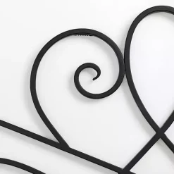 Black Curved Scroll Wall Plaque