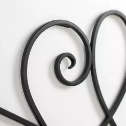 Black Curved Scroll Wall Plaque