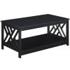 Black Cut-Out Sides Coffee Table