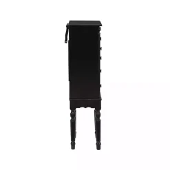 Black 5-Drawer Ollie Petite Jewelry Armoire