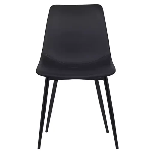 Black Faux Leather Monte Dining Chair