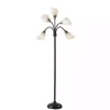 Black 5-Light Adjustable Tree Floor Lamp