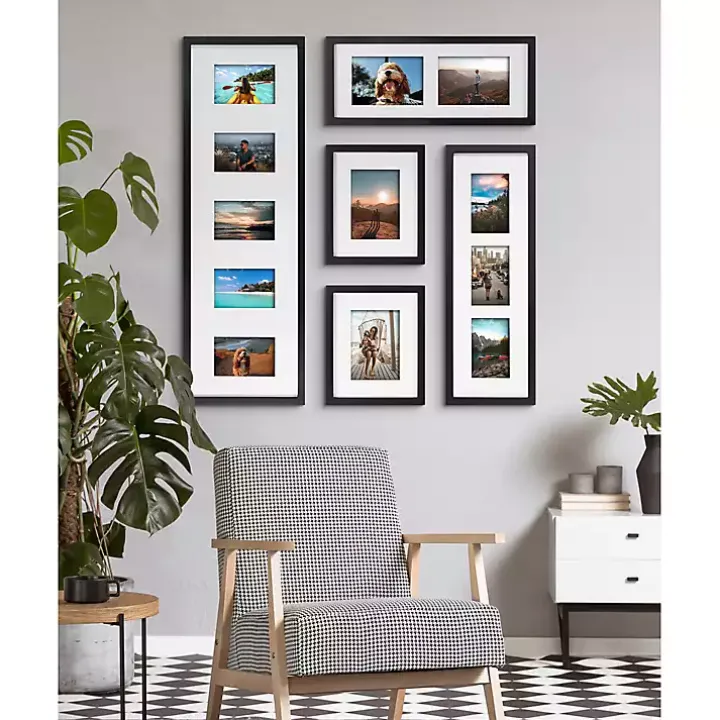 Black Matted 5-pc. Gallery Wall Picture Frame Set