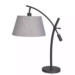 Black Metal Adjustable Task Shade Table Lamp