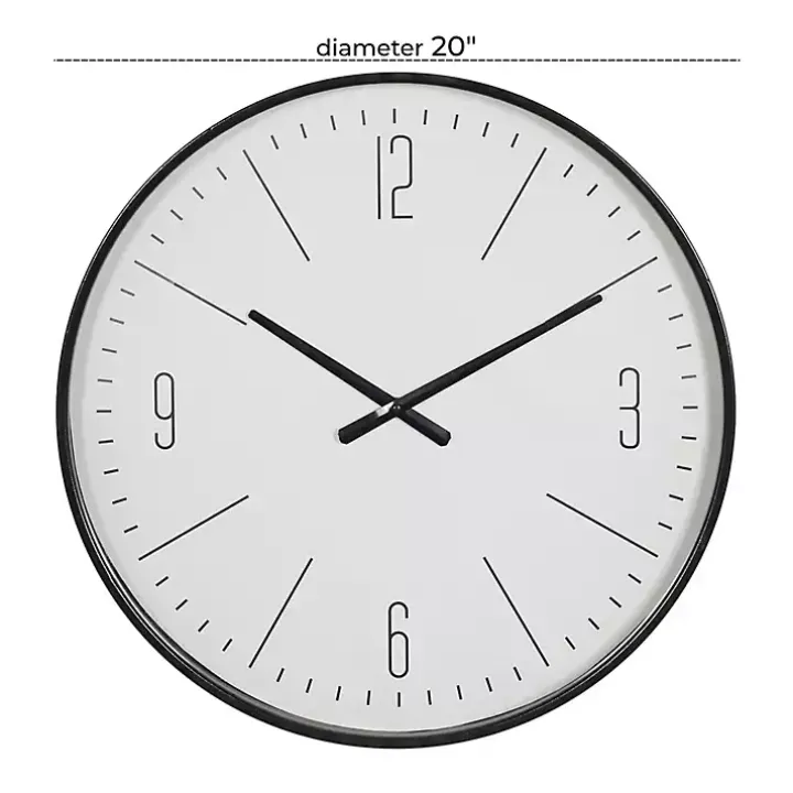 Black Metal Contemporary Wall Clock