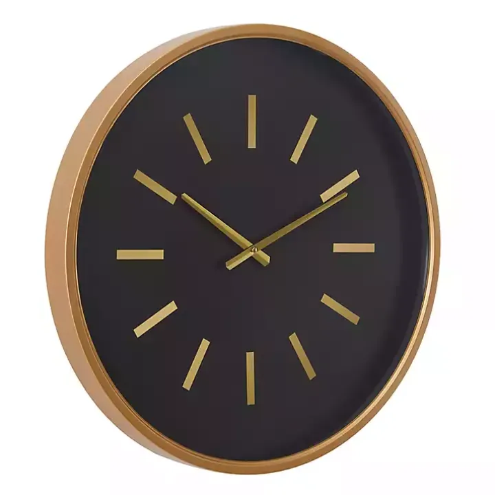 Black Metal Modern Thomas Wall Clock