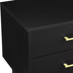 Black Mid-Century Modern Accent Table