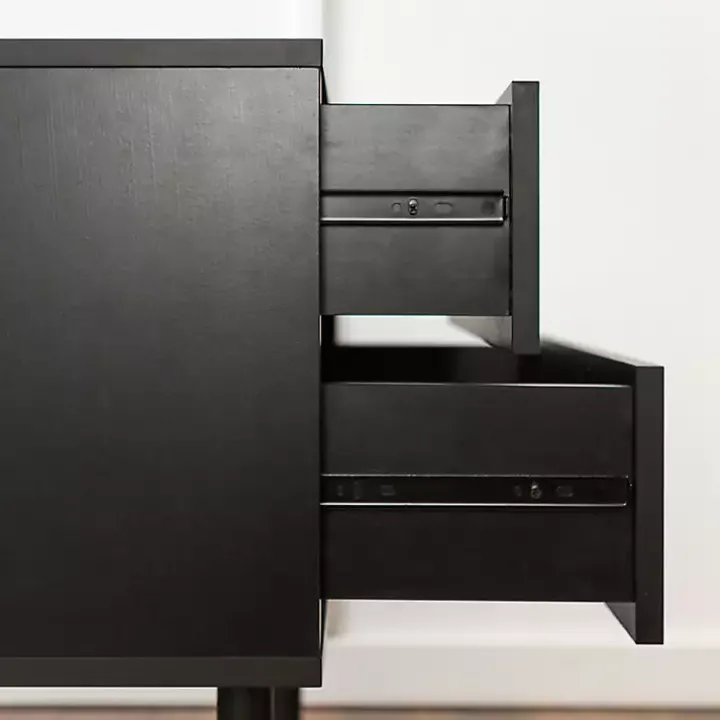 Black Mid-Century Modern Accent Table