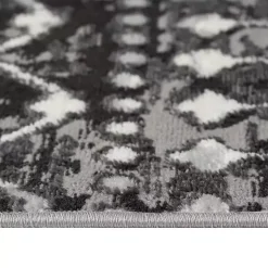 Black Moroccan Area Rug, 8x10