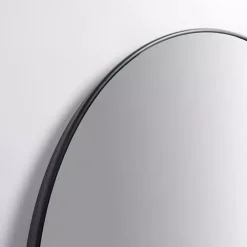 Black Nouveau Linear Arch Mirror