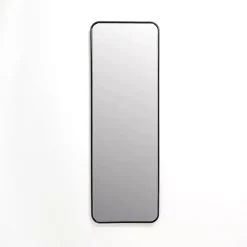 Black Nouveau Panel Wall Mirror