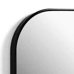 Black Nouveau Wide Arch Wall Mirror