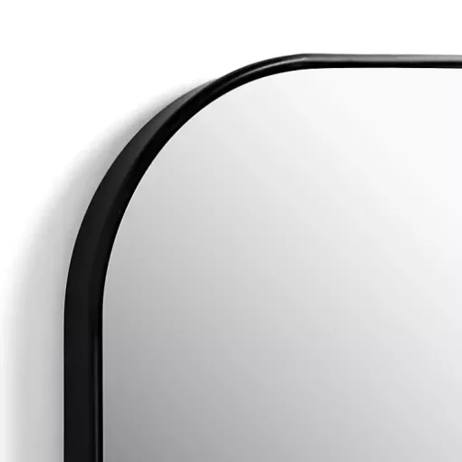 Black Nouveau Wide Arch Wall Mirror