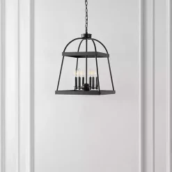 Black Open Frame Adjustable Chandelier
