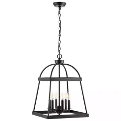 Black Open Frame Adjustable Chandelier