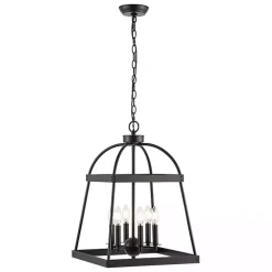 Black Open Frame Adjustable Chandelier