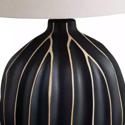 Black Ridge Ceramic Table Lamp