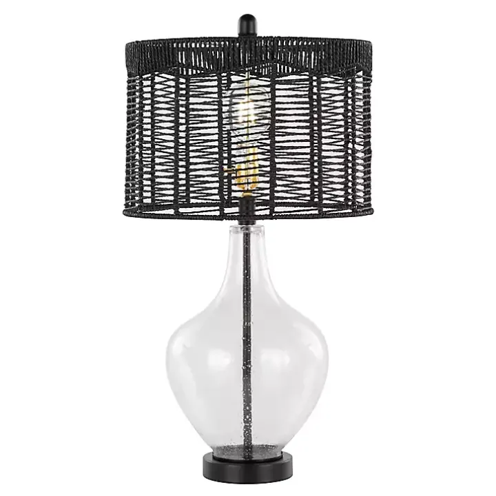 Black Rope Jenny Table Lamps, Set of 2